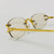 Men's Sunglasses Hip Hop Quavo Migos DIAMOND Rimless Square Frame Clear Lens New
