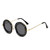 Women Sunglasses Design Fashion Round Fancy Comfortable Flat Lens Bug Moth Bee Gafas Lentes
