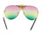 fashion sunglasses, bee sunglasses, rainbow lens, gold frame, fashion sunglasses, statement sunglasses, festival sunglasses, womens sunglasses, mens sunglasses, unisex sunglasses, sun glasses, designer inspired, trendy sunglasses, novelty sunglasses