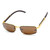 rimless sunglasses, rectangle sunglasses, wood grain sunglasses, men's sunglasses, brown lens sunglasses, gold sunglasses, fashion sunglasses, designer sunglasses, stylish sunglasses, mens eyewear, sun protection, outdoor sunglasses