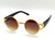 Men Women Sunglasses Round Fashion Retro Vintage New Designer Shades Gold Metal Round Gafas Lentes