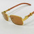 Fashion Gold Metal Frame Clear Migos Buffs Rap Hip-hop Shades New Hot Sunglasses Gafs Lentes Para  Hombres