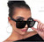 Oversize Square Hidden Hills Flat Lens Men Women Fashion Style Sunglasses Shades Gafas Lentes De Moda Para Mujeres