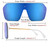 Fashion Oversize Flat Mirror Lens Square Large Men's Women's Miami Sunglasses Gafas Lentes De Moda Para Hombres Mujeres