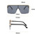 Oversize Square Rimless XL Flat Lens Design Shades Fashion Sunglasses Men Women Gafas Lentes Para Mujeres Hombres