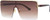 Oversize Square Rimless XL Flat Lens Design Shades Fashion Sunglasses Men Women Gafas Lentes Para Mujeres Hombres