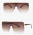 Oversize Square Rimless XL Flat Lens Design Shades Fashion Sunglasses Men Women Gafas Lentes Para Mujeres Hombres