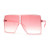 Sunglasses Men Women Oversized Large Oceanic Colors Frame Square Design Shield Betty