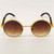 Vintage Wood Buffs Migos Design Eye glasses Round Gold Frame Clear Lens Glasses
