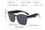 Women Sunglasses Rimless One Piece Flat Lens Square