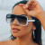 Men Women Designer Sunglasses  Shades Fashion Oversize Flat Lens