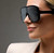 Men Women Designer Sunglasses  Shades Fashion Oversize Flat Lens Oversized Square Frame Single Lens Elegant UV400 Sun Protection