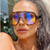 Men Women Designer Sunglasses Shades Fashion Oversize Single Lens