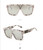 Men Women Oversize Sunglasses Flat Lens Square J Balvin Royale Shades