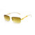 Men's Sunglasses Hip Hop Square Frame Clear Lens Rappers  Rimless Shades