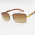Men's Sunglasses Hip Hop Square Frame Clear Lens Rappers  Rimless Shades