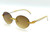 Men's Sunglasses Designer Hip Hop Quavo Migos  Rimless Oval Frame Clear Lens
