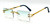 Men's Small Rectangular Sophisticated Gold Black Lens Square Rimless Eye Glasses Gafas Lentes