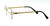 Men's Small Rectangular Sophisticated Gold Black Lens Square Rimless Eye Glasses Gafas Lentes