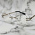 Men's Sunglasses Gold Frame Rimless Hip Hop Style Diamond Cut