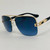 Men Sunglasses Designer Square Oversized Retro Shades Gold Frame Fashion