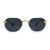 Men's Women's Sunglasses Gold Frame Rimless Hip Hop Style  Flat Lens Migos Quevo Shades
