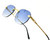 Men's Women's Sunglasses Gold Frame Rimless Hip Hop Style  Flat Lens Migos Quevo Shades