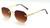 Men's Women's Sunglasses Gold Frame Rimless Hip Hop Style  Flat Lens Migos Quevo Shades