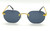 Men's Women's Sunglasses Gold Frame Rimless Hip Hop Style  Flat Lens Migos Quevo Shades