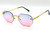 Men's Women's Sunglasses Gold Frame Rimless Hip Hop Style  Flat Lens Migos Quevo Shades