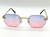 Men's Women's Sunglasses Gold Frame Rimless Hip Hop Style  Flat Lens Migos Quevo Shades