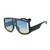 Men Women Sunglasses Fashion Square Designer  Flat Lens Oversize  Large