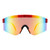 Men Women Sports  Cycling One Piece Sunglasses Oversize Single Lens Mirrored Shades