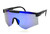 Men Women Sports  Cycling One Piece Sunglasses Oversize Single Lens Mirrored Shades