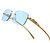 Men's Sunglasses Clear Lens  Hip Hop Quavo Migos Rimless Square Frame