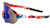 Men Women Sports  Cycling Blue Lens Sunglasses Oversize Single Lens Mirrored Shades