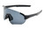 Men Women Sports  Cycling Blue Lens Sunglasses Oversize Single Lens Mirrored Shades