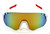 Men Women Sports  Cycling Blue Lens Sunglasses Oversize Single Lens Mirrored Shades