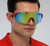 sport sunglasses, cycling sunglasses, running sunglasses, visor sunglasses, shield sunglasses, mirrored lens, frameless sunglasses, men's sunglasses, outdoor eyewear, sports eyewear, red sunglasses, performance sunglasses, cycling glasses