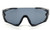 Sport Sunglasses Fire Red Lens Oversized Wrap Around Shades Outdoor