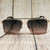Men Designer Sunglasses Fashion Metal Square Shades Gold Black