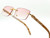 Rimless Square Sunglasses Men Fashion Hip Hop Rap Clear Lens