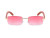Rimless Square Sunglasses Classic Fashion Hip Hop Rap Migos Style