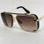 Men Designer Sunglasses Shades Gold Metal Frame Square Style Mach