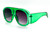 Men Women Sunglasses Square Large Thick Frame New Style Oversized
