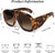 Men Women Sunglasses Square Large Thick Frame New Style Oversized