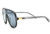 Men Women Sunglasses Square Large Frame New Style Flat Lens