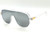 Men Women Sunglasses Square Large Frame New Style Flat Lens