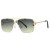 Aviator Men Sunglasses Square Rimless Gold Designer Fashion