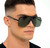 Fashion Sunglasses Designer Square Rimless Shades